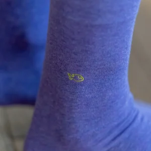 BILLYBELT Chaussettes en coton peigné Unies - Mauve>Homme Chaussettes Unies