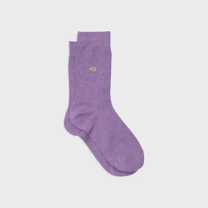 BILLYBELT Chaussettes en coton peigné Unies - Mauve>Homme Chaussettes Unies