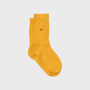 BILLYBELT Chaussettes en coton peigné Unies - Moutarde chiné>Homme Chaussettes Unies