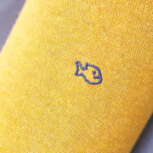 BILLYBELT Chaussettes en coton peigné Unies - Moutarde chiné>Homme Chaussettes Unies
