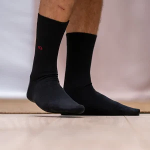 BILLYBELT Chaussettes en coton peigné Unies - Noir réglisse>Homme Chaussettes Unies