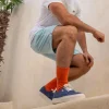 BILLYBELT Chaussettes en coton peigné Unies - Orange>Homme Chaussettes Unies