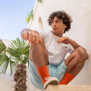 BILLYBELT Chaussettes en coton peigné Unies - Orange>Homme Chaussettes Unies