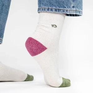 BILLYBELT Chaussettes en coton peigné Vintage - Blanc>Femme Chaussettes Fantaisie