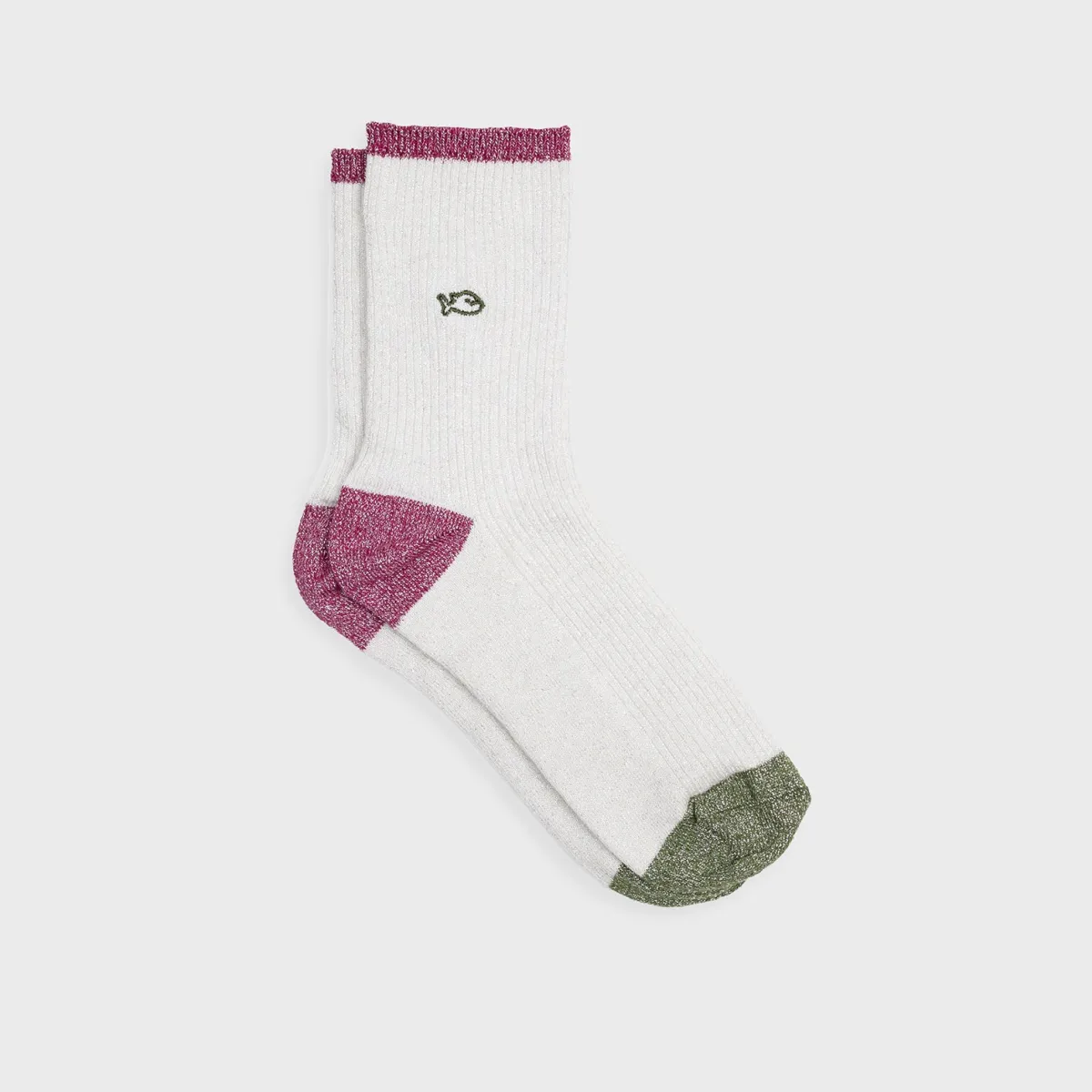 BILLYBELT Chaussettes en coton peigné Vintage - Blanc>Femme Chaussettes Fantaisie
