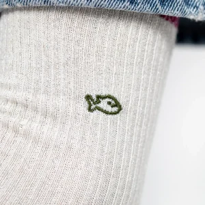 BILLYBELT Chaussettes en coton peigné Vintage - Blanc>Femme Chaussettes Fantaisie