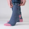 BILLYBELT Chaussettes en coton peigné Vintage - Bleu gris>Femme Chaussettes Fantaisie
