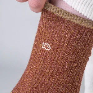 BILLYBELT Chaussettes en coton peigné Vintage - Copper>Femme Chaussettes Fantaisie