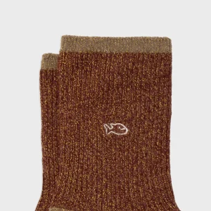 BILLYBELT Chaussettes en coton peigné Vintage - Copper>Femme Chaussettes Fantaisie