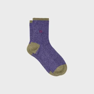 BILLYBELT Chaussettes en coton peigné Vintage - Indigo>Femme Chaussettes Fantaisie