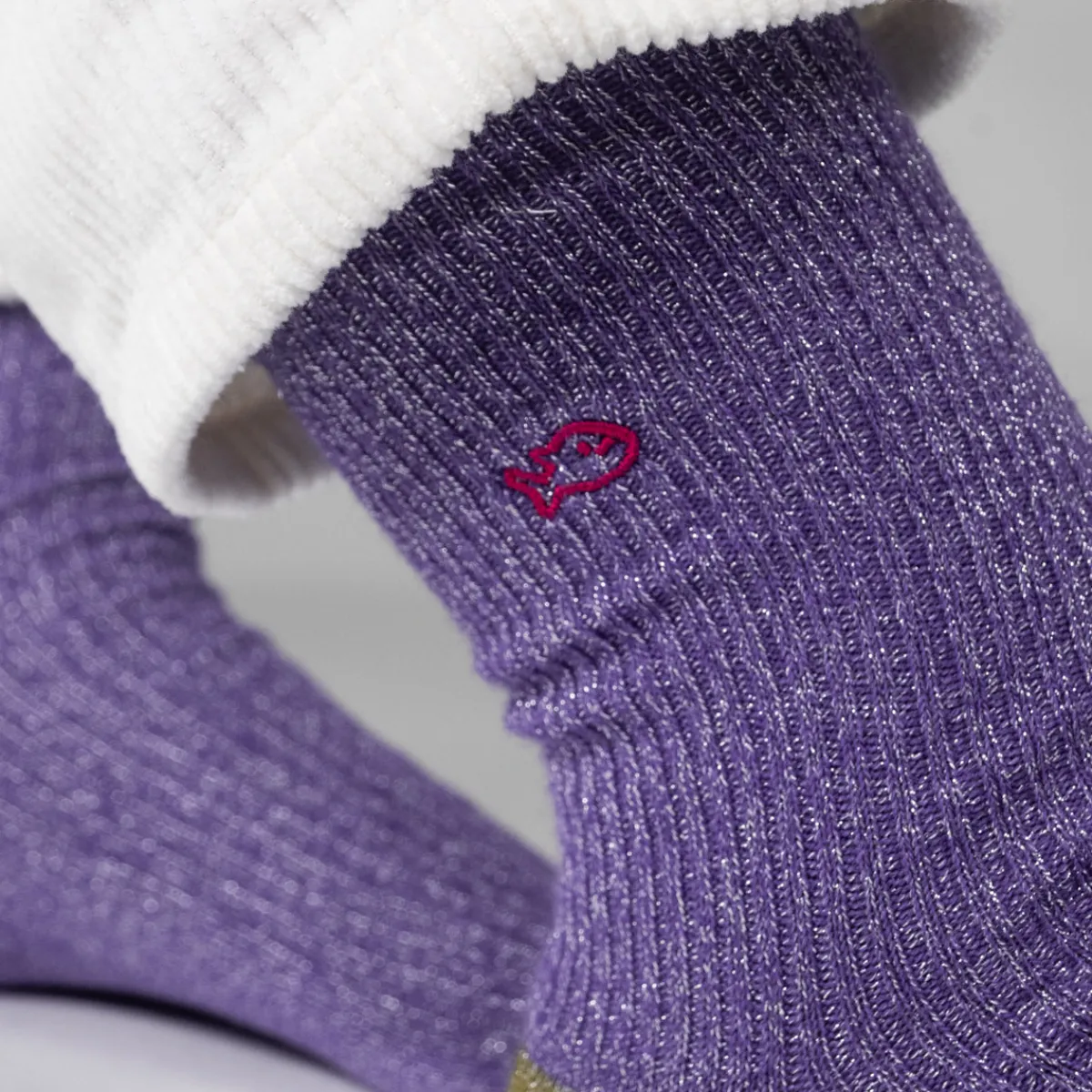 BILLYBELT Chaussettes en coton peigné Vintage - Indigo>Femme Chaussettes Fantaisie