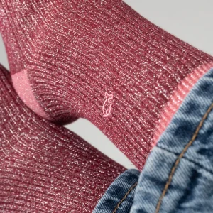 BILLYBELT Chaussettes en coton peigné Vintage - Rose foncé>Femme Chaussettes Fantaisie