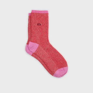 BILLYBELT Chaussettes en coton peigné Vintage - Rouge>Femme Chaussettes Fantaisie