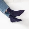BILLYBELT Chaussettes pailletées en coton peigné Unies - Marine>Femme Chaussettes Unies