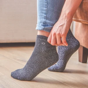 BILLYBELT Chaussettes pailletées en coton peigné Unies - Noir>Femme Chaussettes Unies