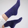 BILLYBELT Chaussettes pailletées en coton peigné Unies - Violet>Femme Chaussettes Unies