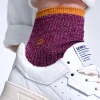 BILLYBELT Chaussettes pailletées en coton peigné Vintage - Bordeaux>Femme Chaussettes Fantaisie