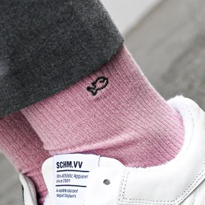 BILLYBELT Chaussettes pailletées en coton peigné Vintage - Rose>Femme Chaussettes Fantaisie