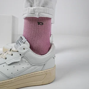 BILLYBELT Chaussettes pailletées en coton peigné Vintage - Rose>Femme Chaussettes Fantaisie