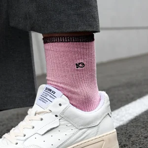BILLYBELT Chaussettes pailletées en coton peigné Vintage - Rose>Femme Chaussettes Fantaisie
