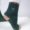 BILLYBELT Chaussettes pailletées en coton peigné Vintage - Vert>Femme Chaussettes Fantaisie