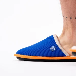 BILLYBELT Chaussons en velours côtelé Bleu électrique> Chaussons