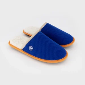 BILLYBELT Chaussons en velours côtelé Bleu électrique> Chaussons
