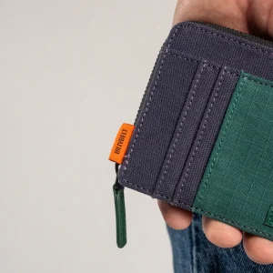 BILLYBELT Portefeuille Marine et vert> Portefeuilles