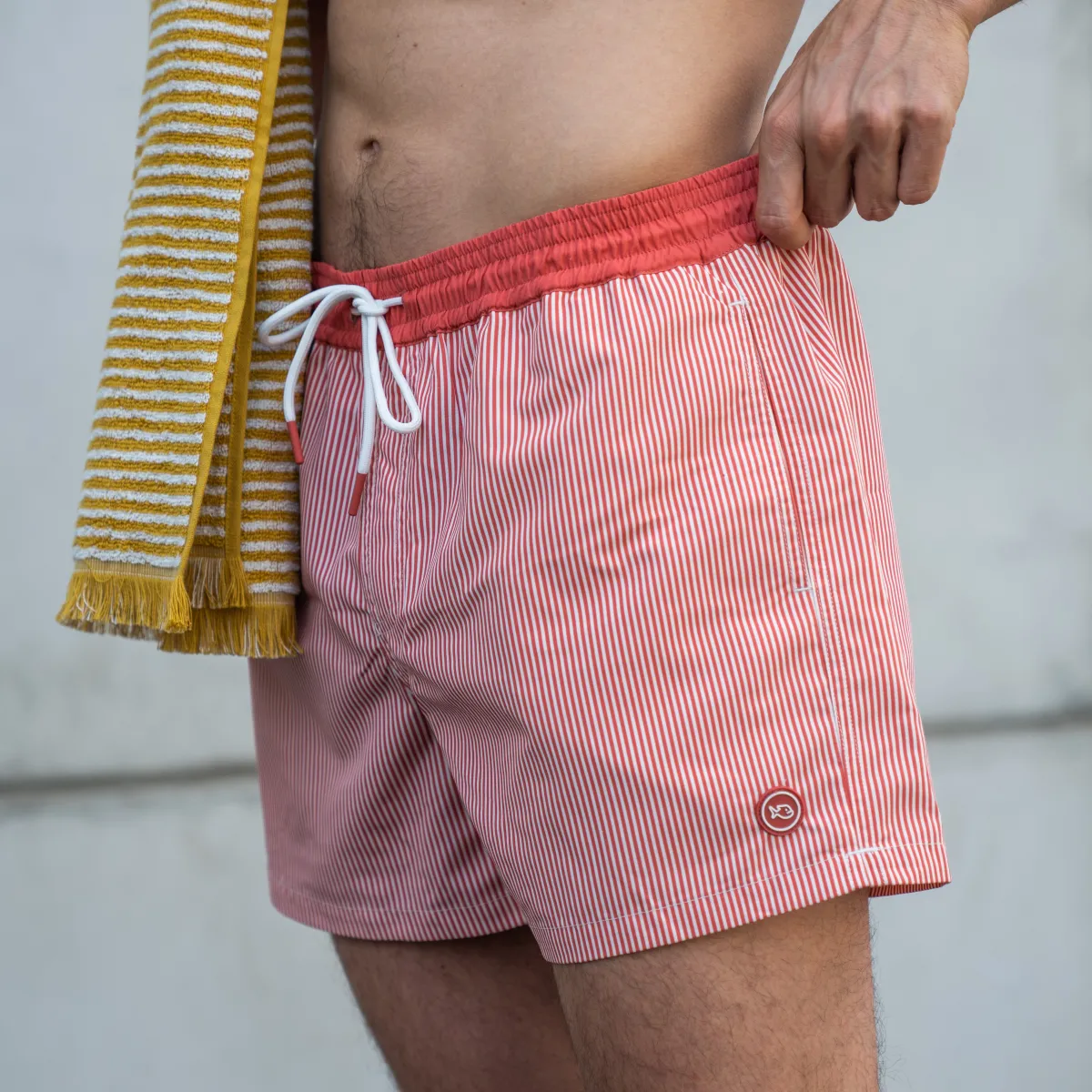 short_de_bain_en__polyester_recycl_tie_break_4.webp BILLYBELT Short de bain en 100% polyester recyclé Tie break> Shorts De Bain