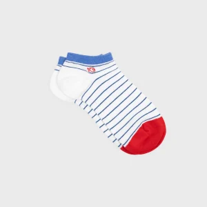 BILLYBELT Socquettes en coton peigné A rayures fines ->Homme Chaussettes Basses