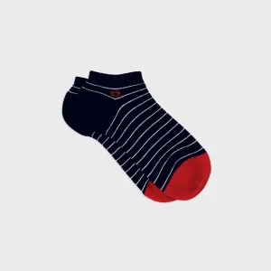 BILLYBELT Socquettes en coton peigné A rayures fines ->Homme Chaussettes Basses