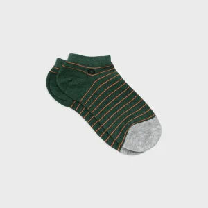 BILLYBELT Socquettes en coton peigné A rayures fines ->Homme Chaussettes Basses