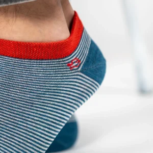 BILLYBELT Socquettes en coton peigné Rayées ->Homme Chaussettes Basses