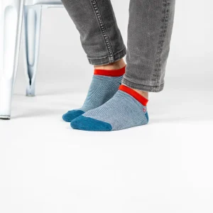 BILLYBELT Socquettes en coton peigné Rayées ->Homme Chaussettes Basses