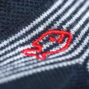 BILLYBELT Socquettes en coton peigné Rayées - Noir rayé blanc>Homme Chaussettes Basses