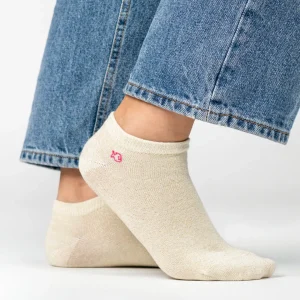 BILLYBELT Socquettes pailletées en coton peigné Unies ->Femme Socquettes