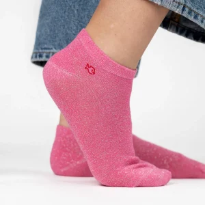 BILLYBELT Socquettes pailletées en coton peigné Unies ->Femme Socquettes