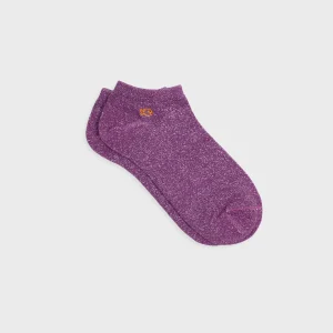 BILLYBELT Socquettes pailletées en coton peigné Unies ->Femme Socquettes