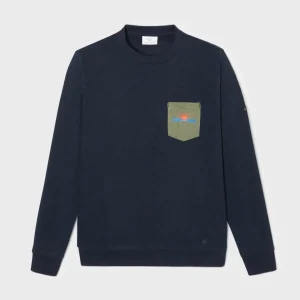 BILLYBELT Sweatshirt bleu imprimé MARIISORÉ x> Sweatshirts