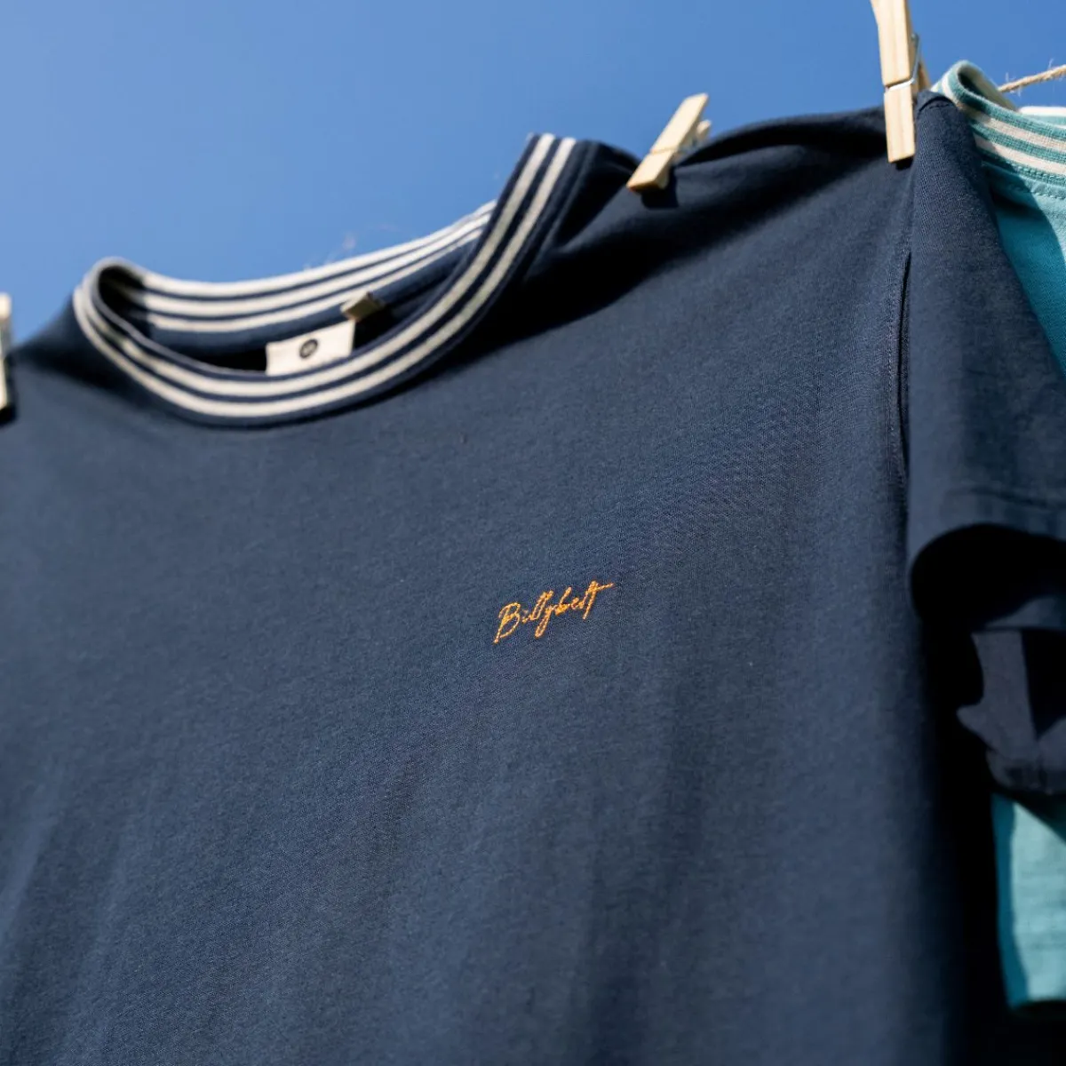 BILLYBELT T-shirt en 100% coton biologique Vintage - Marine> T-Shirts
