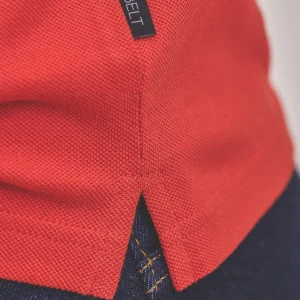 BILLYBELT T-shirt en coton biologique en maille piquée - Rouge> T-Shirts