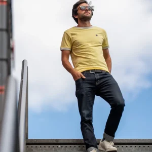 BILLYBELT T-shirt en coton biologique flammé -> T-Shirts