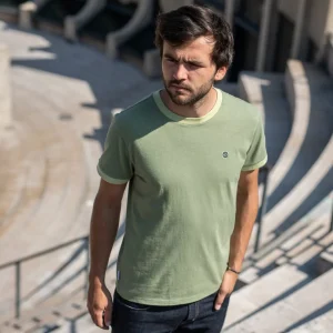 BILLYBELT T-shirt en coton biologique flammé -> T-Shirts
