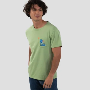 BILLYBELT T-shirt vert imprimé MARIISORÉ x> T-Shirts