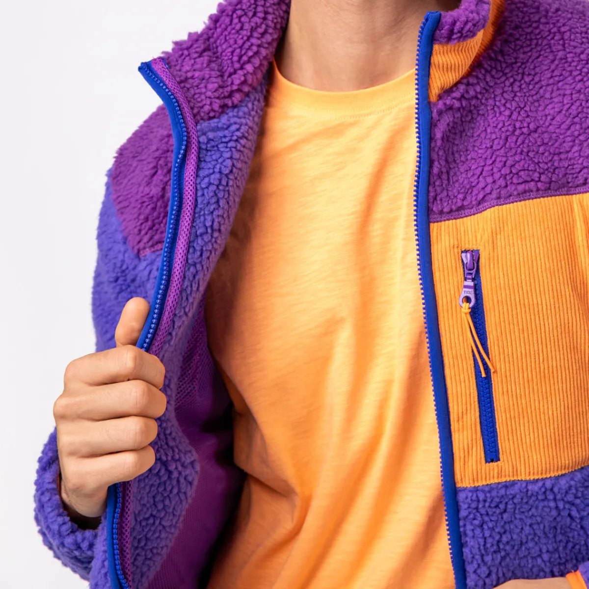 veste_sherpa_mixte_zippe_bubblegum_4.webp BILLYBELT Veste sherpa mixte zippée>Homme Vestes Et Pulls En Sherpa Homme