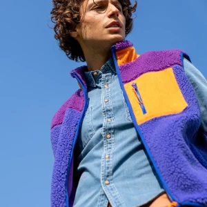 BILLYBELT Veste sherpa mixte zippée sans manches>Homme Vestes Et Pulls En Sherpa Homme