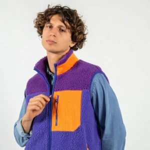 BILLYBELT Veste sherpa mixte zippée sans manches>Homme Vestes Et Pulls En Sherpa Homme