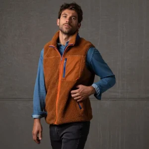 BILLYBELT Veste sherpa mixte zippée sans manches>Homme Vestes Et Pulls En Sherpa Homme
