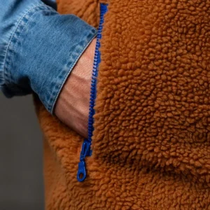 BILLYBELT Veste sherpa mixte zippée sans manches>Homme Vestes Et Pulls En Sherpa Homme